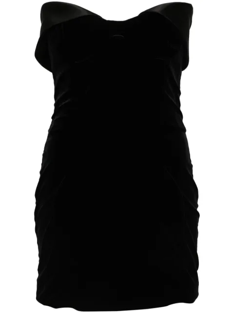 Mugler vestido corto con cuello alto