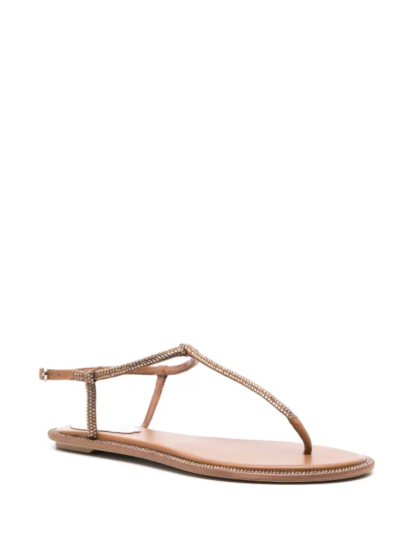 【関税込み】RENE CAOVILLA Diana' sandals René Caovilla Diana Sandals | Brown | FARFETCH