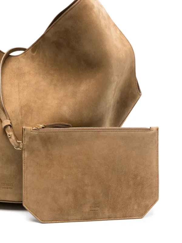 トートバッグ KHAITE FW25 'Lotus Medium' shopping bag (H2037914 864) Medium Lotus Tote in Espresso Pebbled Leather – KHAITE
