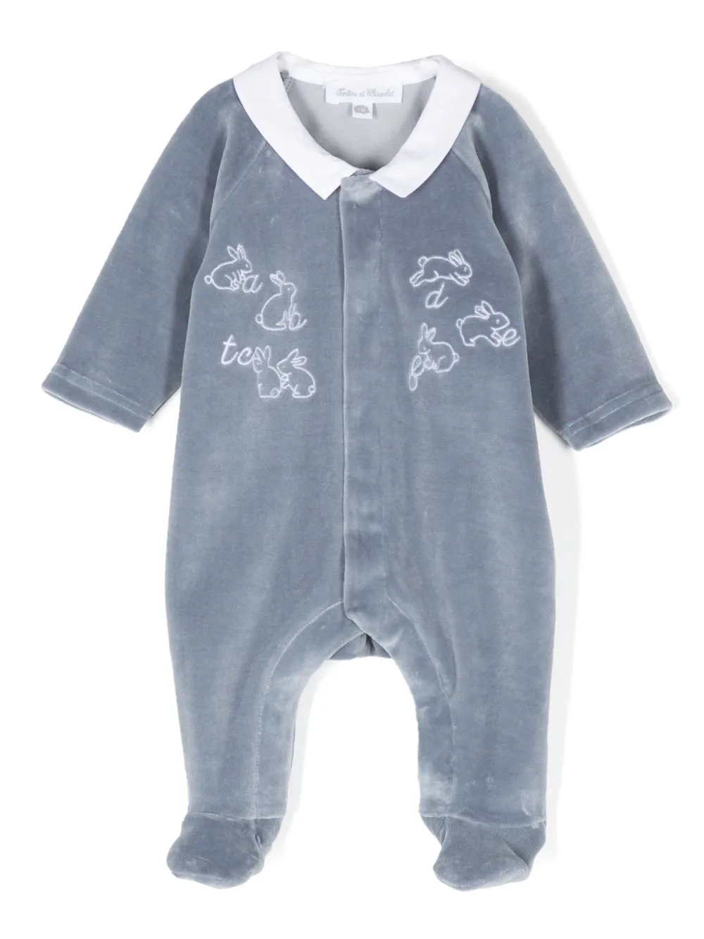 Tartine Et Chocolat pijama con ilustración de conejo | azul | Image 1