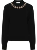 Rabanne coin-detail sweater - Black