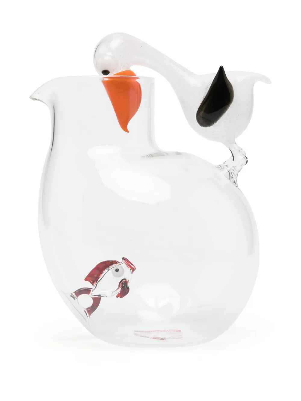 Massimo Lunardon Pelican glazen kan - Wit