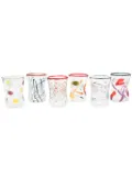 Massimo Lunardon paint-splatter glass set (set of 6) - White