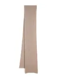 N.Peal ribbed scarf - Neutrals
