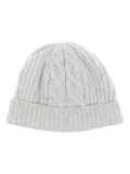 N.Peal cashmere cable beanie - Grey