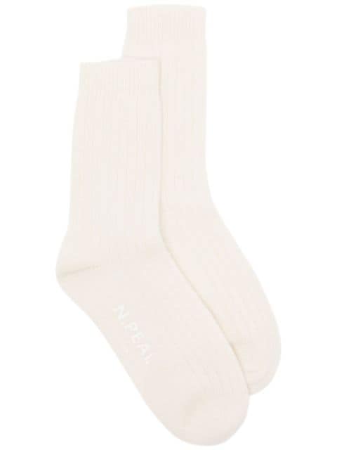 N.Peal ribbed cashmere socks