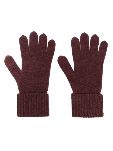 N.Peal cashmere ribbed gloves