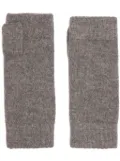 N.Peal Fingerless Cashmere Gloves - Grey