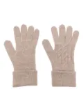 N.Peal cable gloves - Neutrals