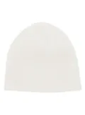 N.Peal double layer cashmere beanie - White