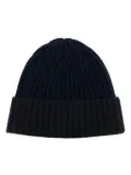 N.Peal contrast cashmere beanie - Blue