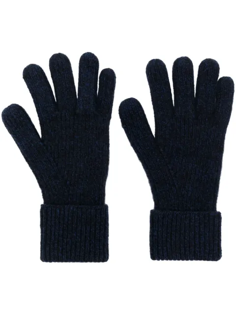 N.Peal ribbed cashmere gloves