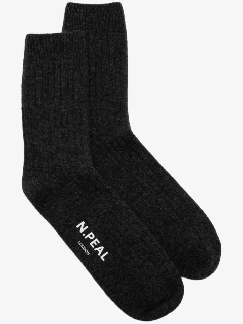 N.Peal rib house socks