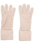 N.Peal plated rib gloves - Neutrals