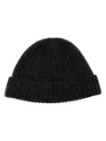 N.Peal ribbed beanie hat - Grey