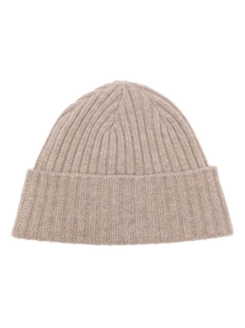 N.Peal chunky ribbed beanie hat