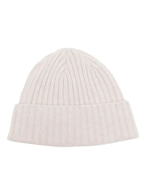 N.Peal chunky ribbed beanie hat