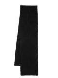 N.Peal Chunky Rib scarf - Black