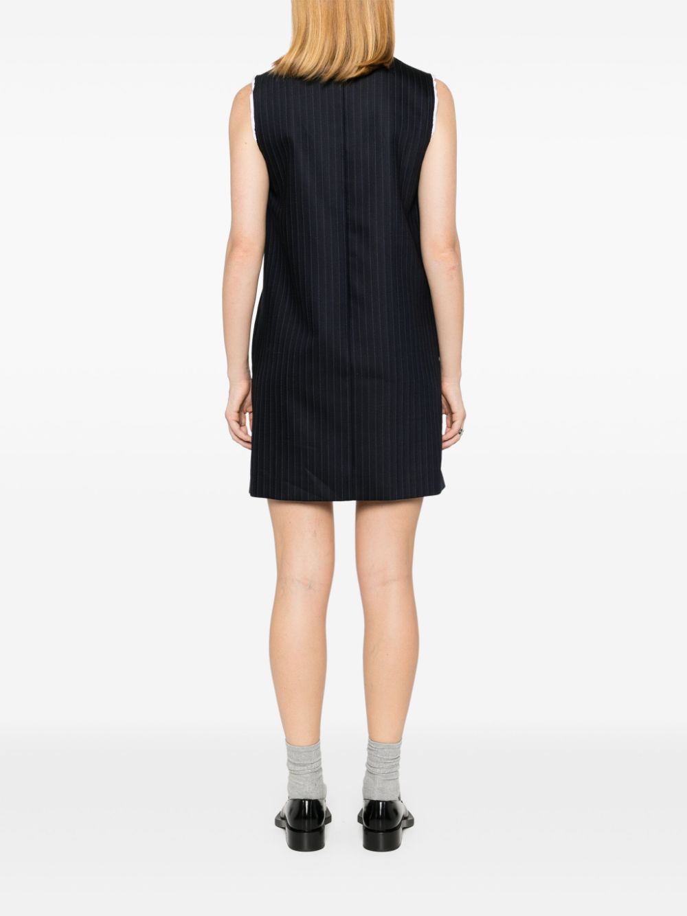 Miu Miu logo-applique mini dress Women