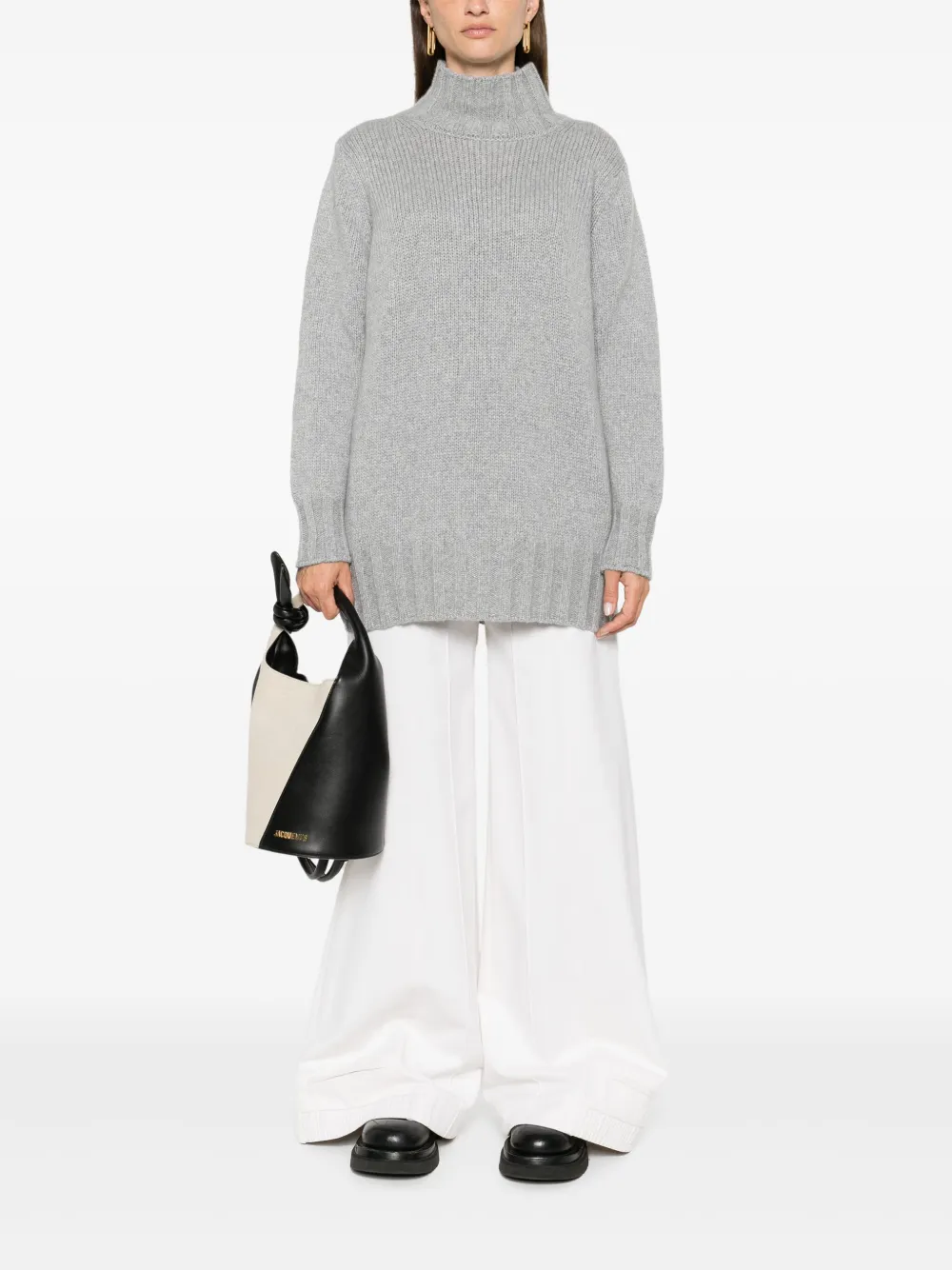 Incentive! Cashmere Kasjmier trui - Grijs
