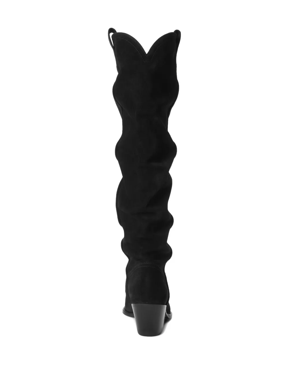 Polo Ralph Lauren 35mm suede knee-high boots Black