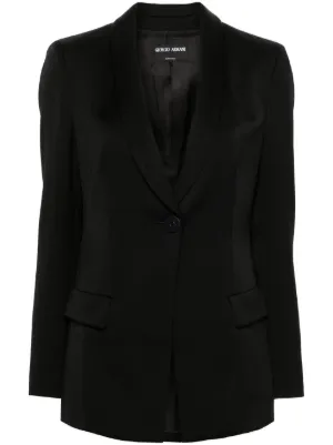 Saint Laurent スモーキングジャケット F36 サンローラン サテン Saint Laurent シングル タキシードジャケット 通販 - FARFETCH