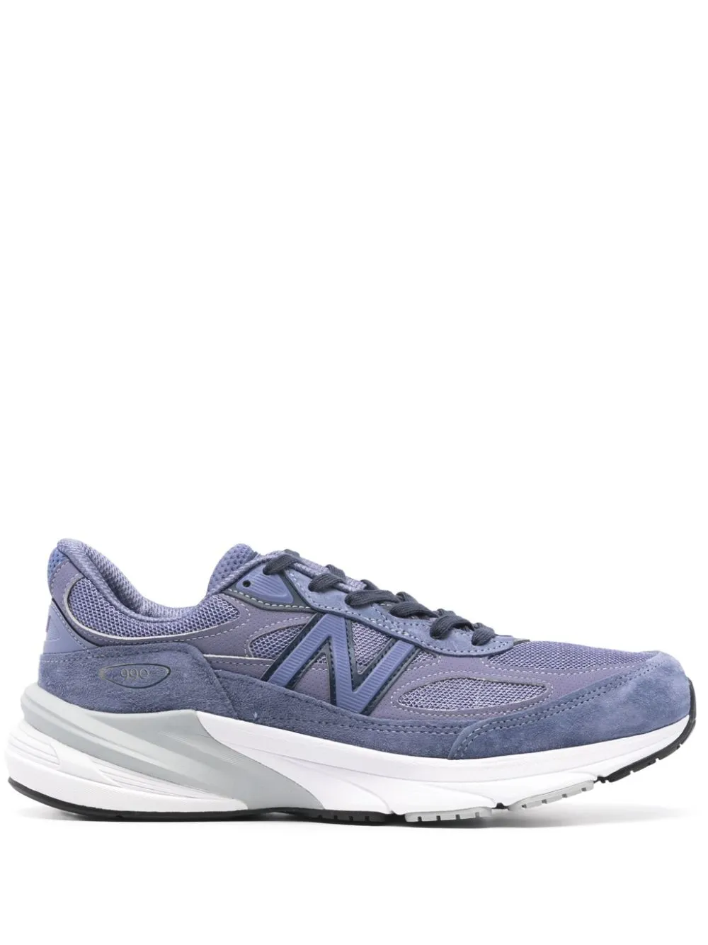 New Balance 990v6 Sneakers In Purple Suede And Mesh In Purple/navy