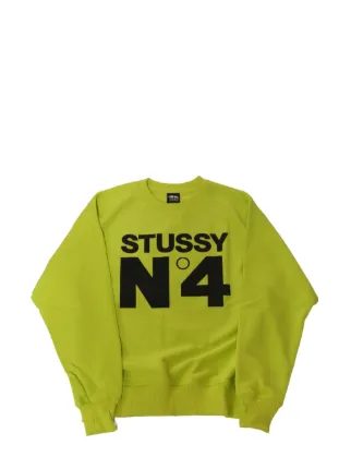 Stüssy logo-print Sweatshirt | グリーン | FARFETCH JP