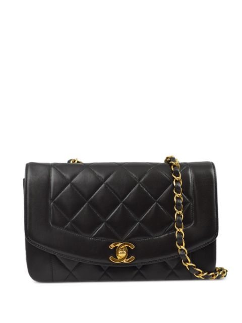 HOT SALE CHANEL 1995 small Diana shoulder bag Women