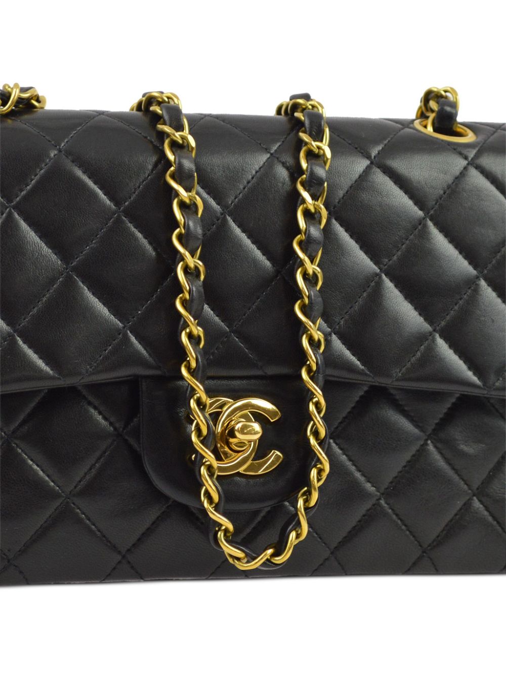 Affordable HOT SALE CHANEL 1995 small Double Flap shoulder bag Women