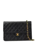 CHANEL Pre-Owned 2002 CC turn-lock shoulder bag - Black