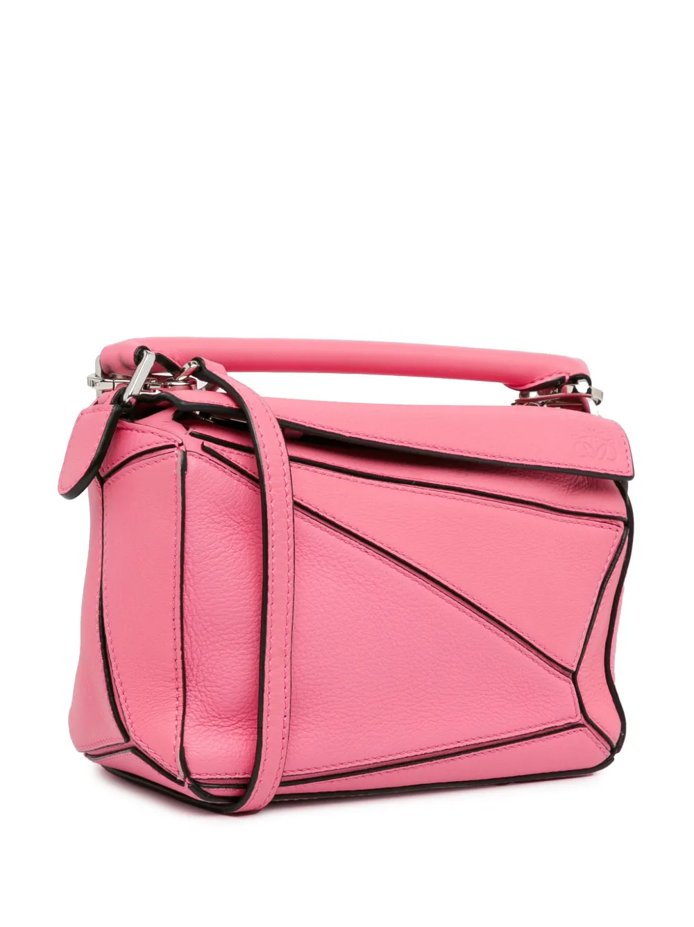 Pre-owned Loewe 2015-2023 Mini Puzzle Satchel In Pink