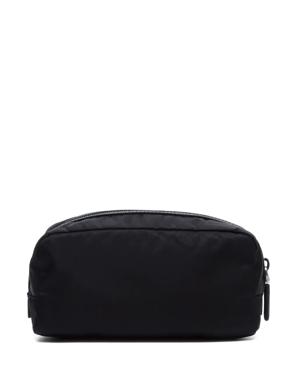 Prada Pre-Owned triangle-logo wash bag - Zwart