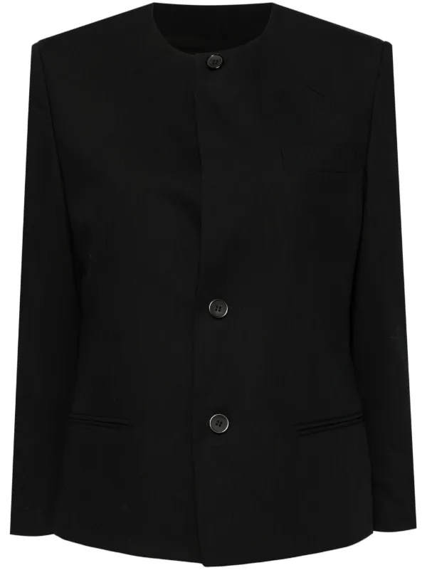 Bettter Wool Cropped Jacket in Black