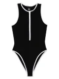 Maje high-cut swimsuit - Black