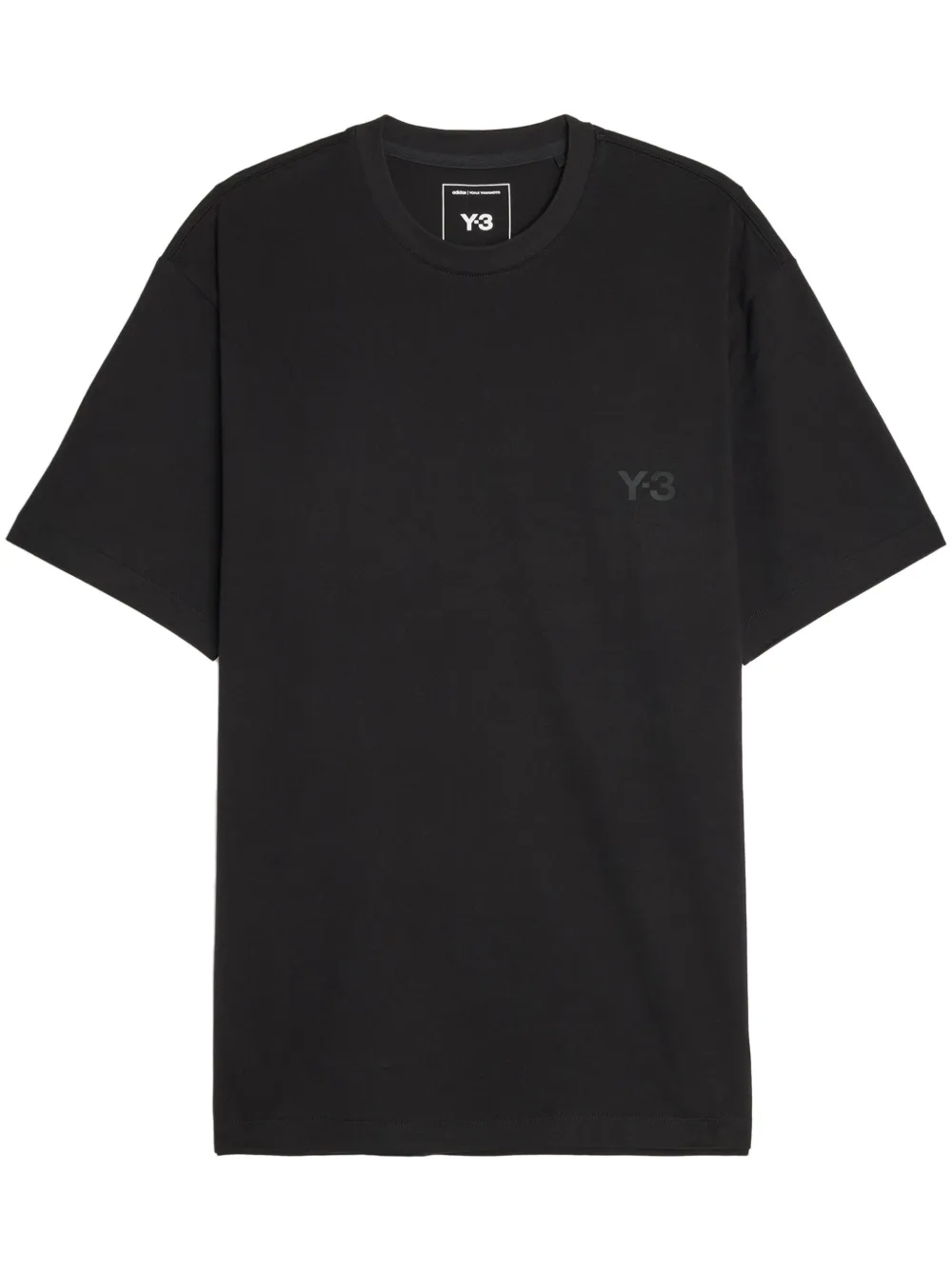 Y-3 logo-print T-shirt Zwart