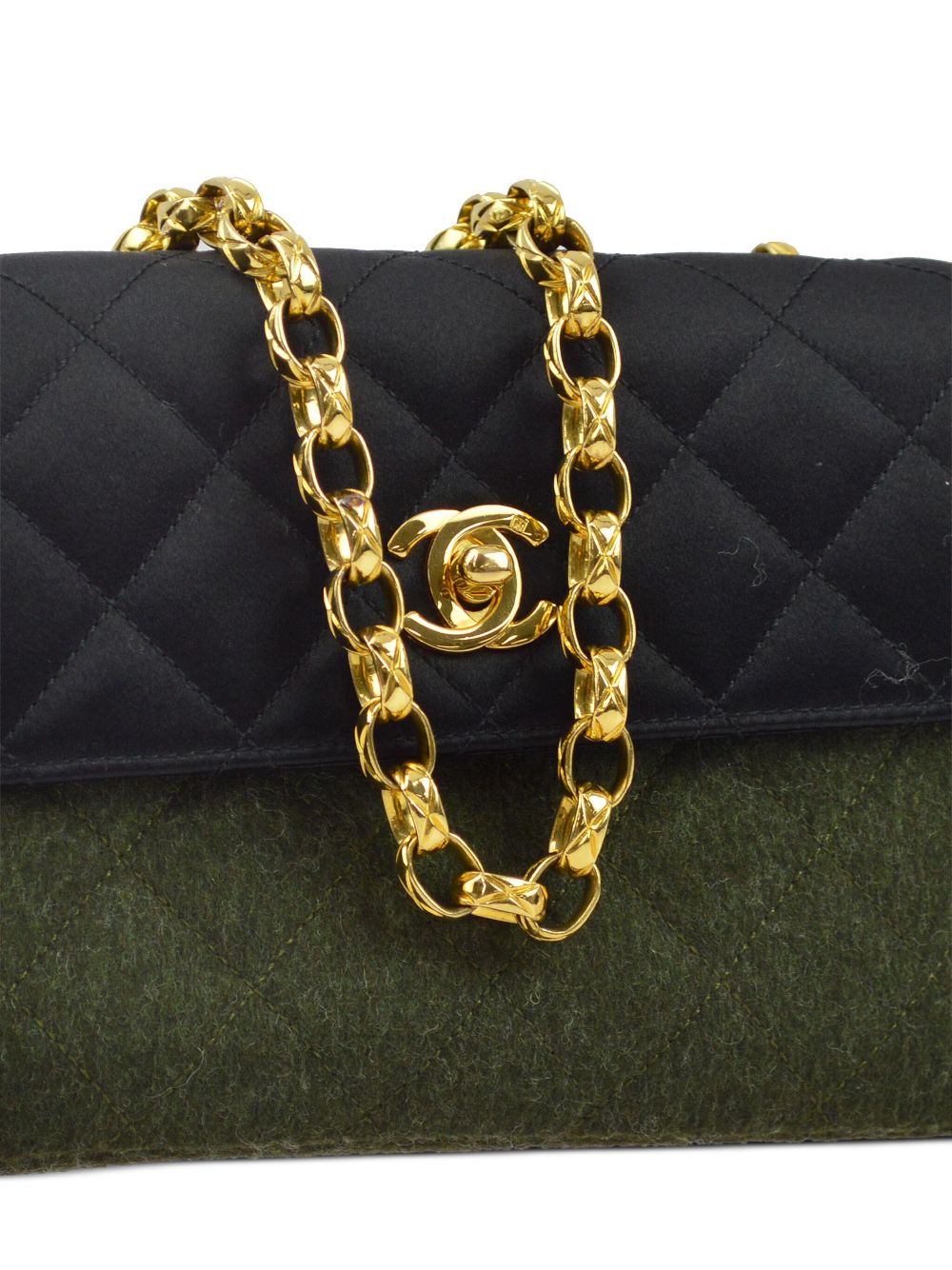 Affordable HOT SALE CHANEL 1990 Straight Flap shoulder bag Women