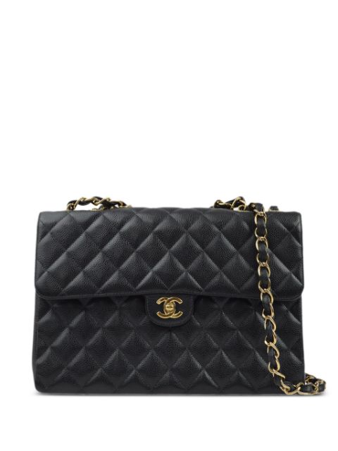 HOT SALE CHANEL 2003 jumbo Classic Flap shoulder bag Women