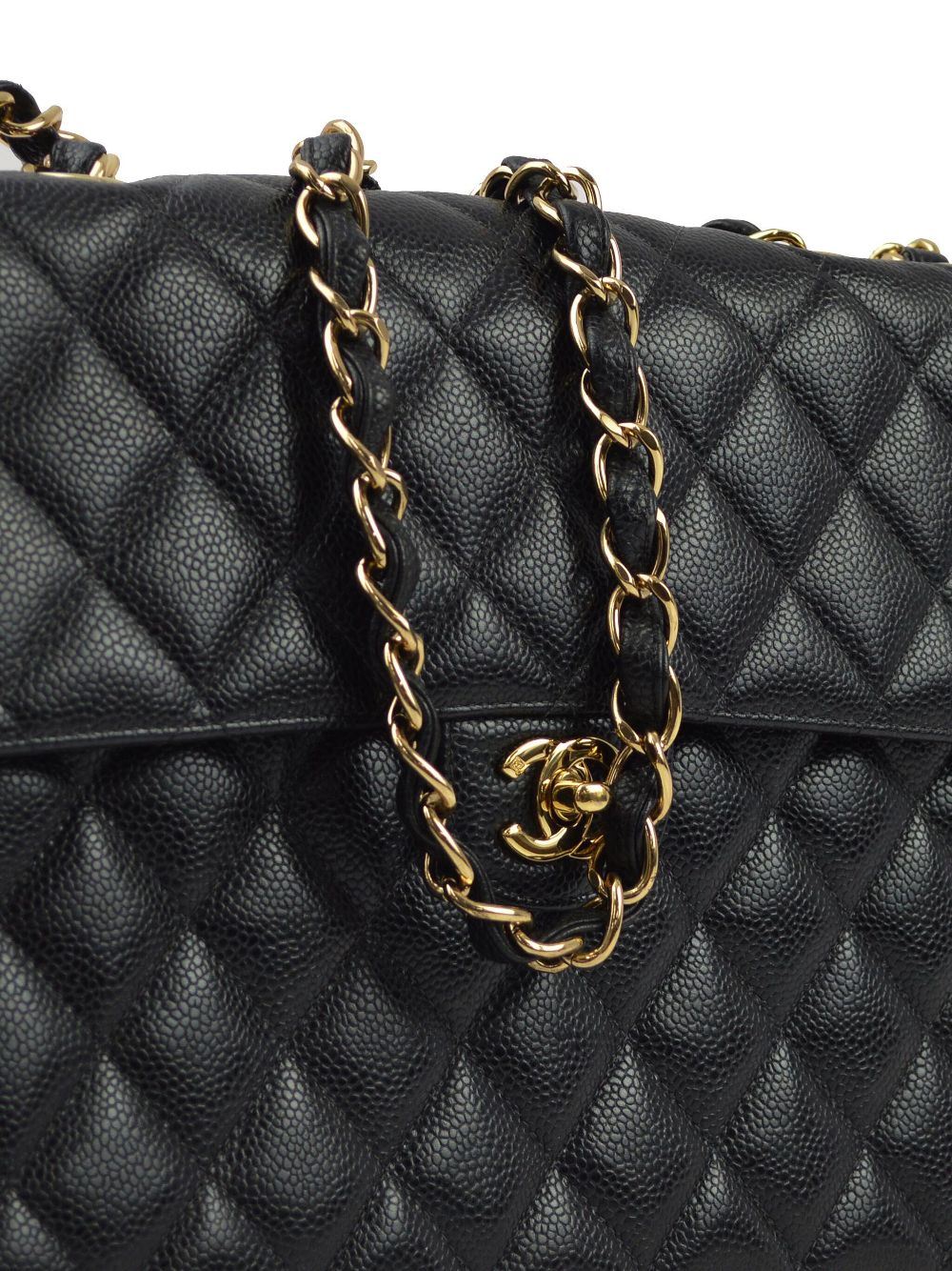 Affordable HOT SALE CHANEL 2003 jumbo Classic Flap shoulder bag Women