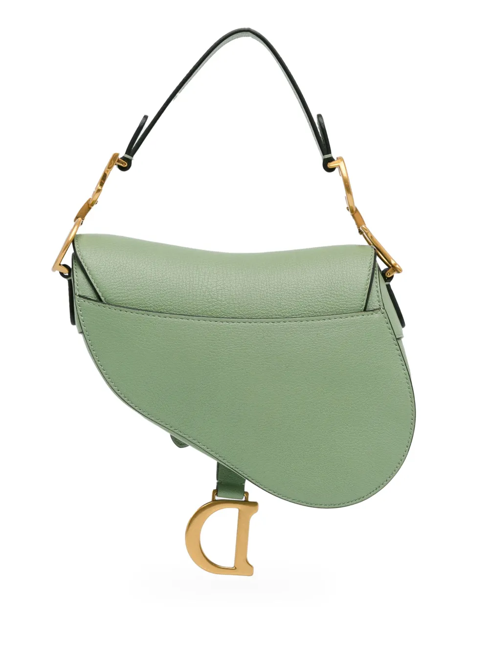 Christian Dior Pre-Owned 2000 leren Saddle mini-schoudertas - Groen
