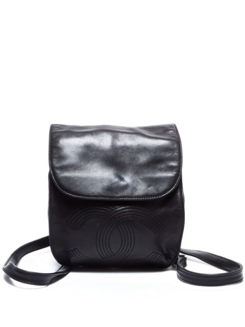 CHANEL 1985-1993 CC-stitch backpack Women