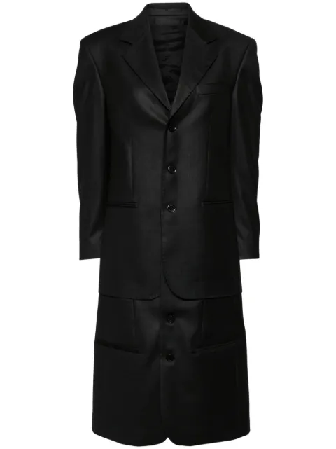 BETTTER layered single-breasted coat CT00078BK - 0