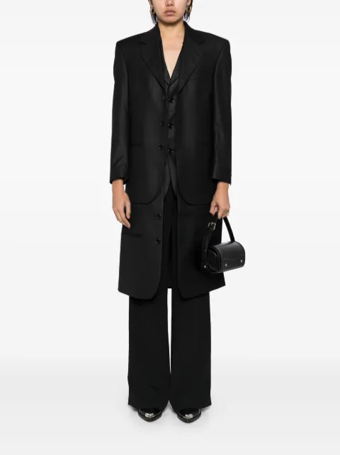 BETTTER layered single-breasted coat CT00078BK - 1