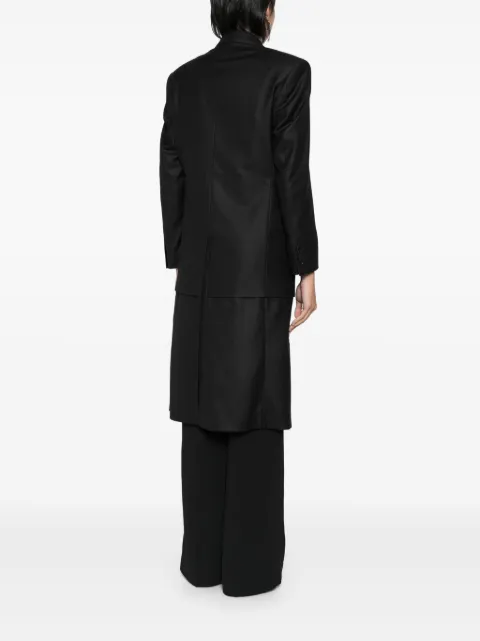 BETTTER layered single-breasted coat CT00078BK - 3