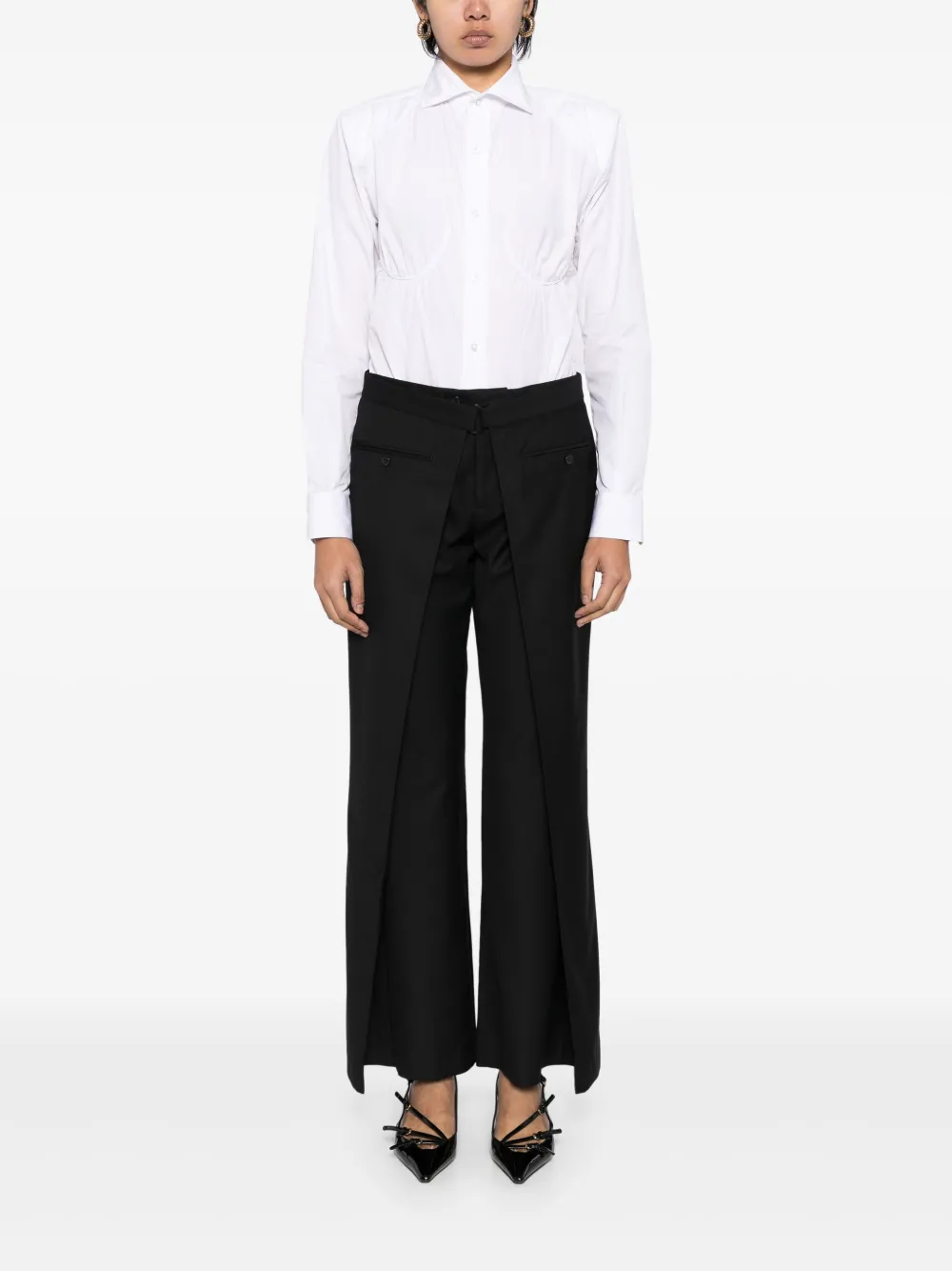 BETTTER Asymmetrische broek - BLACK