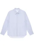 Post Archive Faction striped cotton shirt - Blue