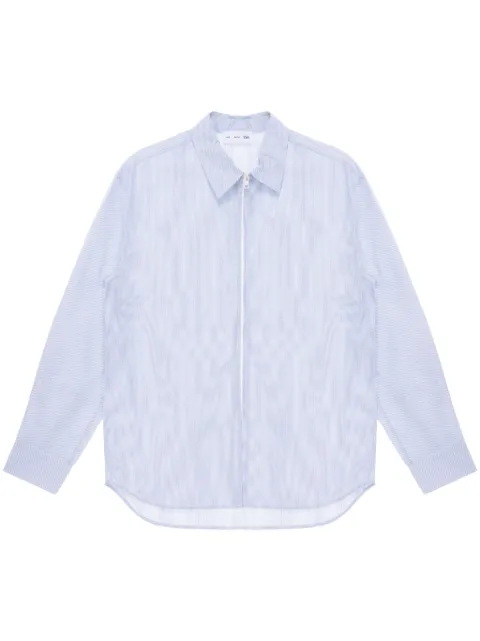 Post Archive Faction striped cotton shirt