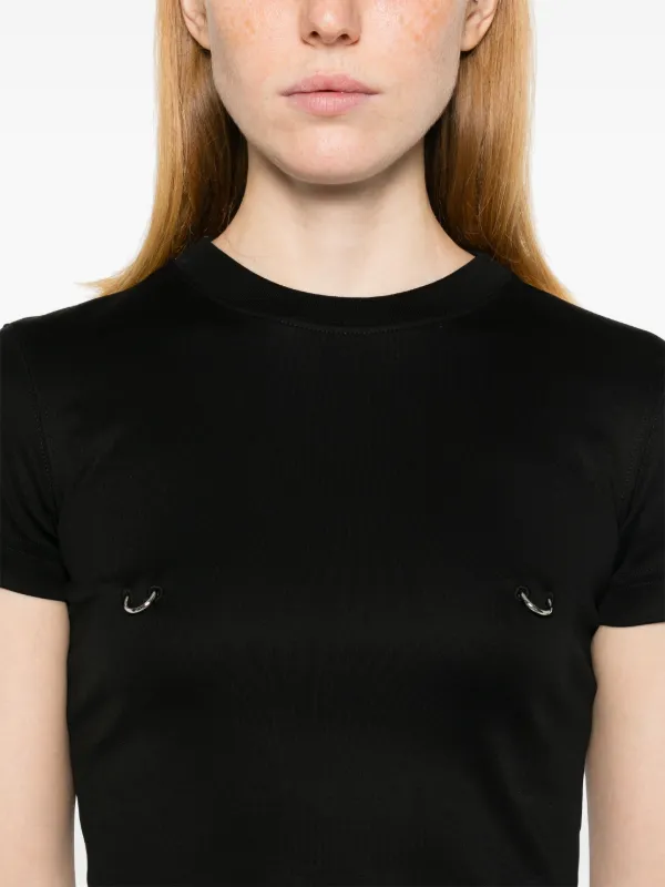 【関税込み】Mugler ブラック Pierced Tシャツ Mugler Pierced T-shirt | Black | FARFETCH