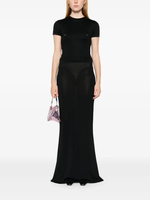 Mugler Pierced Baby T-shirt | Black | FARFETCH