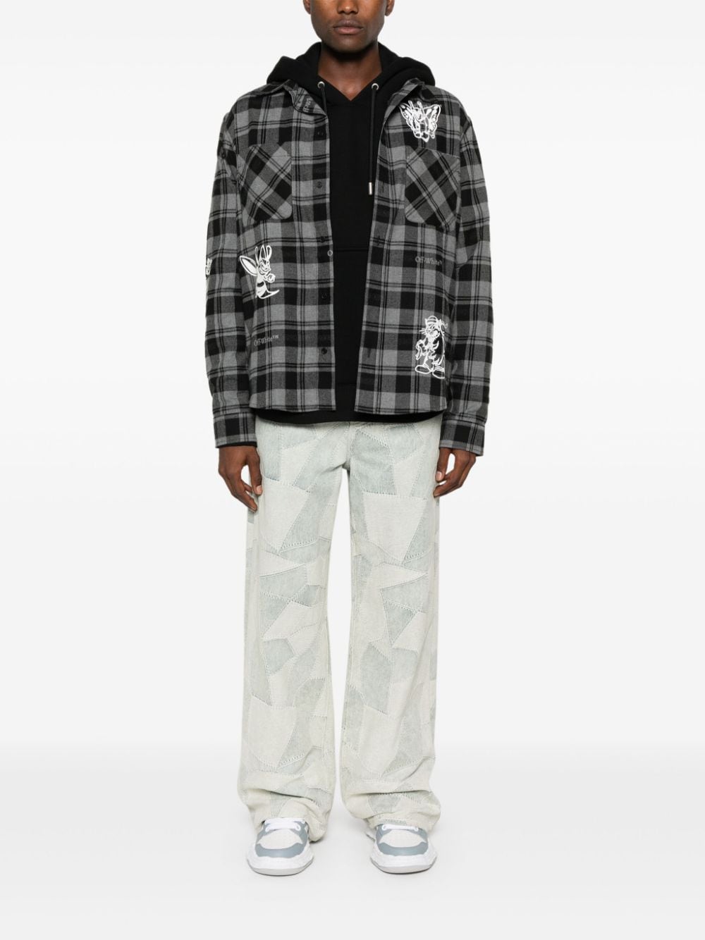 Off-White Character Check overhemd - Zwart